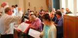 The Ordination of Nicholas StJohn to the Permanent Diaconate. The choir sings the Gloria.