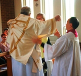 The Ordination of Nicholas StJohn to the Permanent Diaconate. The Vesting in the Stole and Dalmatic.